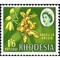 Rhodesia QEII 1966 1s 6d Ansellia Orchid Unmoun...