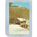 NH Franconia Notch Covered Bridge Postcard Flum...