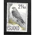 ICELAND 1959 25K GYR FALCON SG 372 FINE USED