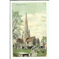 Warwickshire SOLIHULL Church Postcard by H. Munro