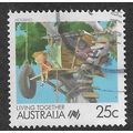AUS 1988 25c 'LIVING TOGETHER - HOUSING' FINE U...