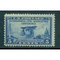 650 5c Globe and Airplane Just Clears MNH T0095