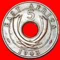 SOUTH AFRICA: EAST AFRICA★5 CENTS 1943SA★WAR TI...