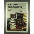1978 Westclox Clock Ad - Big Ben L.E.D., Bold II Drowse