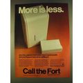 1980 Fort Howard Paper Ad - More is Less