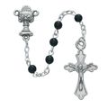 BLACK ROSARY, COMMUNION ROSARY WITH TWO FREE PR...