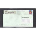 Used 2920 32c U.S. Flag Misperfed On Cover CV42714