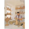 Potter Tunisia Postcard posted 1986 creased