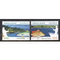 NORFOLK ISLAND: 2024, FISHING, SET OF 2 MNH SHE...