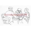 Cafe Scene (1), Catalan France, c1920, MODERN R...