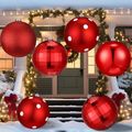 Tigeen 4 Pcs 5.91 Inch Large Christmas Ball Orn...