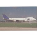 UTA Cargo Boeing B747 228F Civil Aircraft Postc...