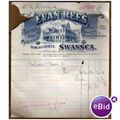 1927 'EVAN REES' SWANSEA RECEIPT (EBID954)