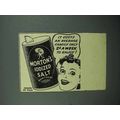 1940 Morton's Iodized Salt Ad - 2¢ a Week