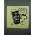 1940 Morton's Iodized Salt Ad - Clogged Salt Ce...