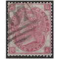 1862 SG92 3d Rose Plate 4 Check Letters “BA” Fi...