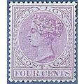 Ceylon 1887 SG148 4c Rosy-Mauve Wmk Crown CA Mo...