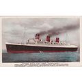 Real Photo Hand Coloured Cunard White Star Quee...