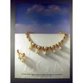 1985 Bvlgari Necklace, Earing Jewelry Ad!