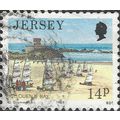 JERSEY, St Ouen's Bay, blue 1989, 14p