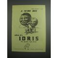 1948 Idris Squashes Soft Drink Ad - A sure hit