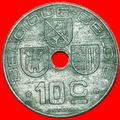 OCCUPATION BY GERMANY ~ FRENCH: BELGIUM★ 10 CEN...