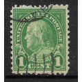 USA 1923 1c GREEN FRANKLIN SG 560 FINE USED