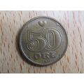 Denmark 2001 50 Ore Coin