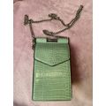 TOPSHOP Small Cross Body Purse Light Olive-gree...