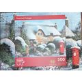 Thatched Cottage 500 Piece Used Jigsaw Puzzle Complete by Corner Piece