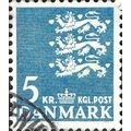 DENMARK, Triple lion passant, blue 1946, 5Kr, #2