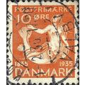 DENMARK, The little mermaid, orange 1935, 8ore, #2