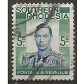 Southern Rhodesia 1937 SG52 5/- Blue & Blue-Gre...