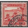 Palestine 1942 SG110 500m Scarlet Fine Used .