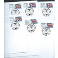 2015 6 X UNION FLAG OVPT 'SINGPEX' POST & GO + ...