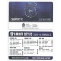 Fixture Card 2015-16 CARDIFF CITY Mint - No Folds