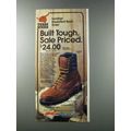 1981 Kmart Texas Steer Boots Ad - Built Tough