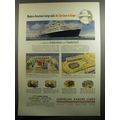 1951 American Export Lines Ad - Modern-American-Living sails the Sun-Lane