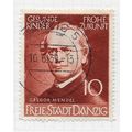 DANZIG 1939 GERMANY SCIENTISTS MENDEL USED 10pf...