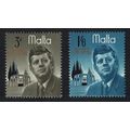 Malta President Kennedy Commemoration 2v 1966 M...