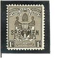 British Central Africa 1895 1d Black SPECIMEN M...