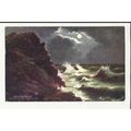 1495 Cornwall THE LIZARD Rough Sea Tuck Oilette...