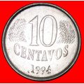 Ⰶ EFFIGY: BRAZIL ★ 10 CENTAVOS 1994! LOW START ...