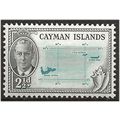 Cayman Islands 1950 SG140 2 1/2d Turquoise & Bl...