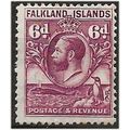 Falkland Islands 1929 SG121 6d Purple Mounted M...