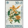 INDONESIA, FLOWER, Ixora coccinea, blue 1966, 3...