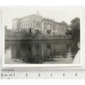Original old photo - large house beside a river