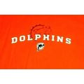 Miami Dolphins NFL Reebok Orange T-shirt Size L...