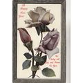 Vintage Colour Postcard - Happy New Year with R...