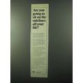 1971 United Way Ad - Sit On the Sidelines All Your Life